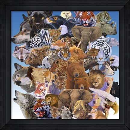 Framed Managerie Print