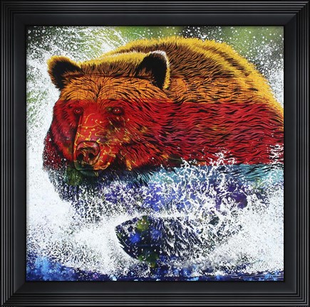 Framed River Charge Print