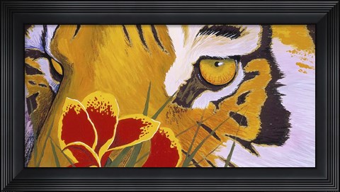 Framed Tiger Eye Print