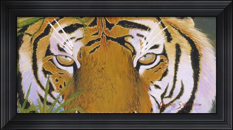 Framed Tiger Eyes Print