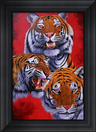Framed Tigers Print