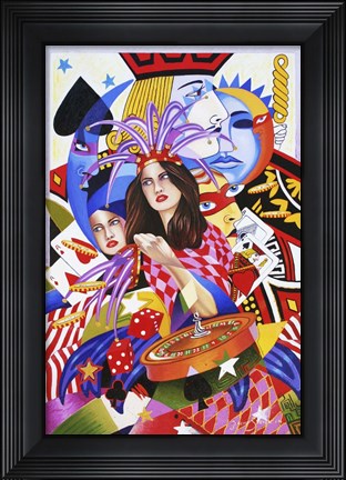 Framed Viva Las Vegas 2 Print