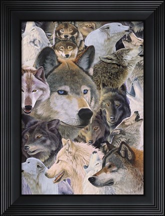 Framed Wolves Alive Print