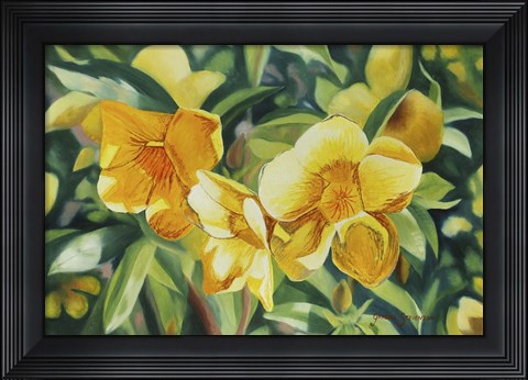 Framed Yellow Bloom Print