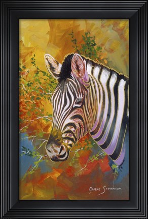 Framed Zebra Days Print
