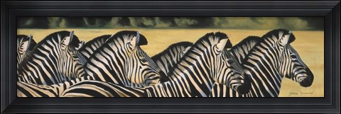 Framed Zebras Print