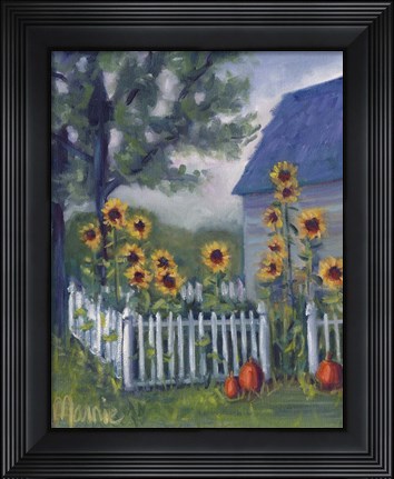 Framed Ekonk Garden Print