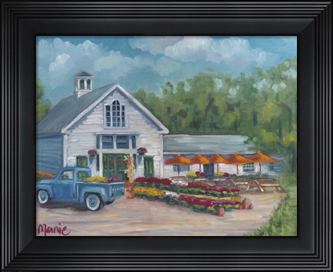Framed Harvest At The Farm Print