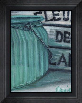Framed Blue Jar And Box 2 Print