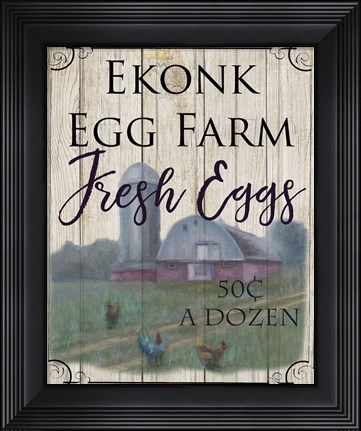 Framed Ekonk Eggs Print