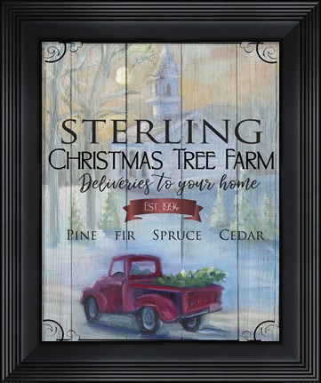 Framed Holiday Sign Print