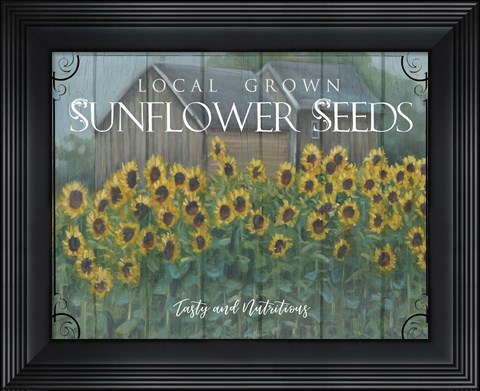 Framed Sunflower Seeds Print
