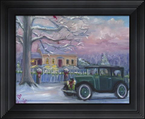 Framed Woods Homestead Print