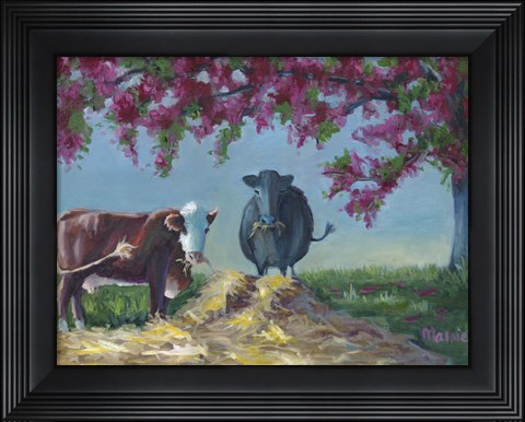 Framed Under The Blossoms 2 Print