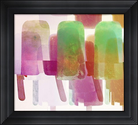 Framed Popsicles I Print