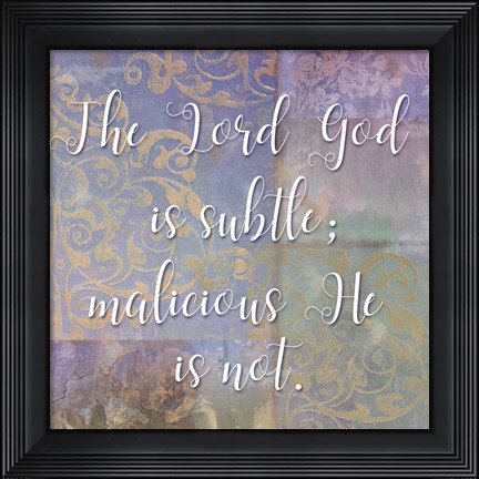 Framed Damask Faith II Print