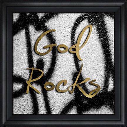 Framed Rock N Rule II Print