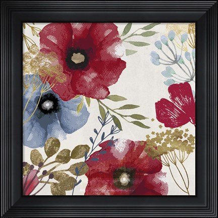 Framed Posy Redux I Print