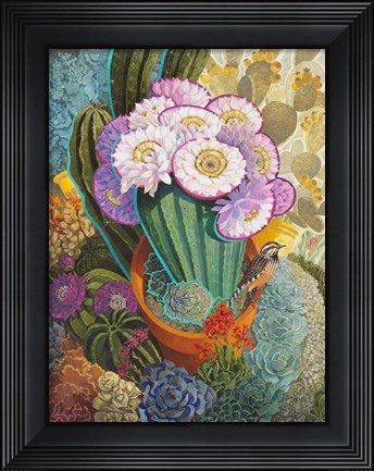 Framed Prickly Garden Print