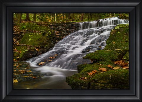 Framed Abbey Pond Cascades Print