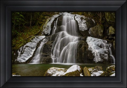 Framed Frosty Moss Glen Falls Print