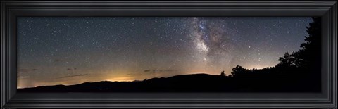 Framed Galaxy On The Horizon Print