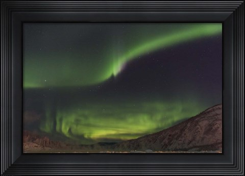 Framed Lighting The Yukon River Print