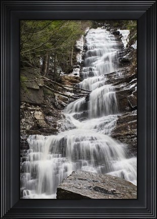 Framed Lye Brook Falls Print