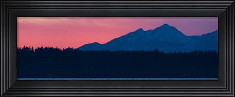 Framed Mountain Glow Print
