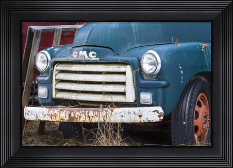 Framed Old Gmc Truck Print
