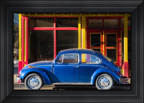 Framed Primary Colors Print