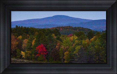 Framed Smarts Mountain In Autumn Print