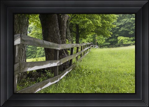 Framed Split Rail Fence Print