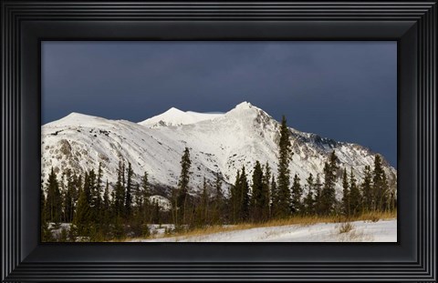 Framed Stormy Peak Print
