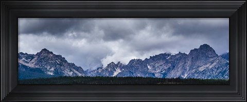 Framed Stormy Peaks Print