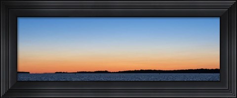 Framed Sunset Over The St. Lawrence Print