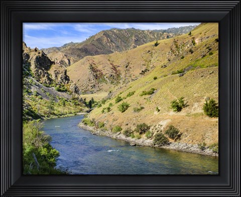Framed Water Through The Arid Wilderness Print