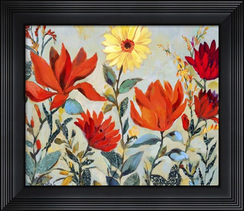 Framed Bright Garden Print