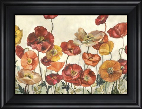 Framed Field Of Poppies Print