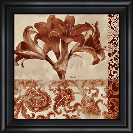 Framed Portret Of Lily Print