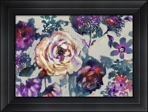 Framed White Flower Print