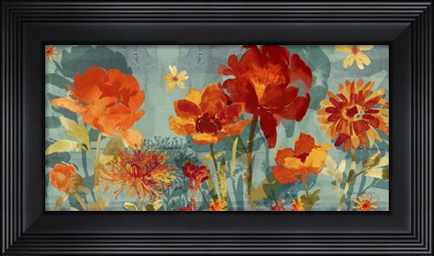 Framed Watercolor Silhouette Print