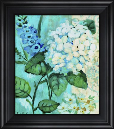 Framed White Hortensia Print
