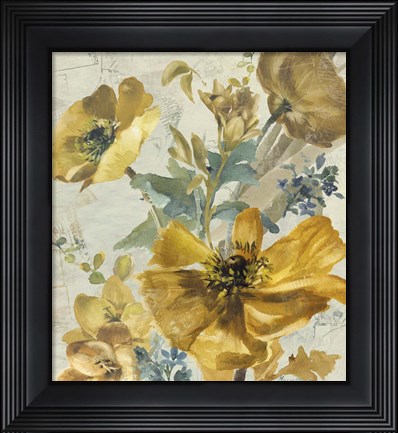 Framed Wildflowers Bouquet 1 Print