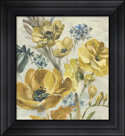 Framed Wildflowers Bouquet 2 Print