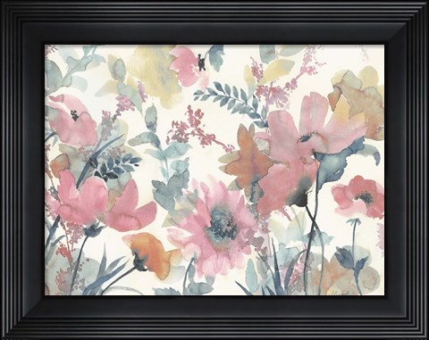 Framed Blue Glory Warm Print