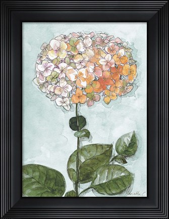 Framed Flowers Study 1 Blue Print