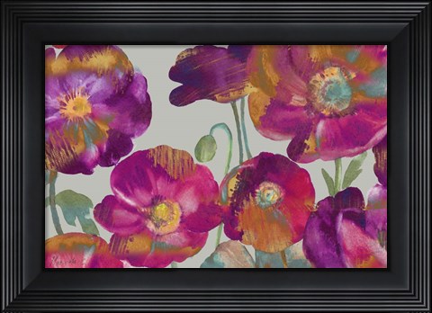Framed Poppies From My Window Print