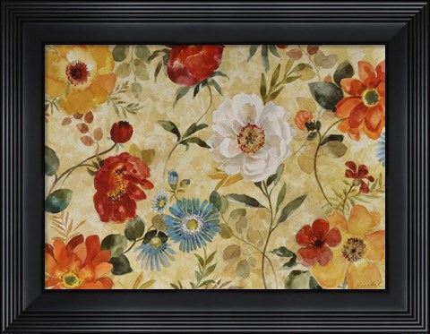 Framed Watercolor Flowers Print