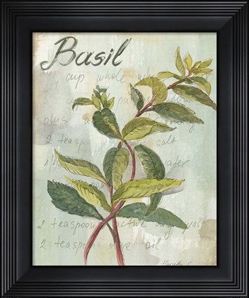Framed Basil Print